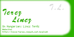 terez lincz business card
